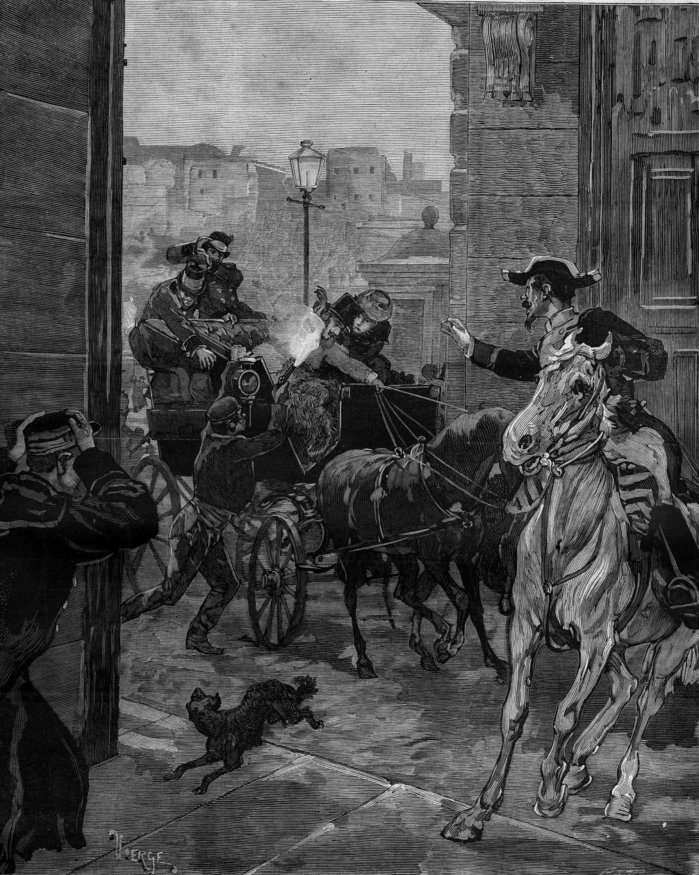 Attentatsversuch auf König Alfons XII. (1857-1885), 30. Dezember von Daniel Urrabieta Vierge