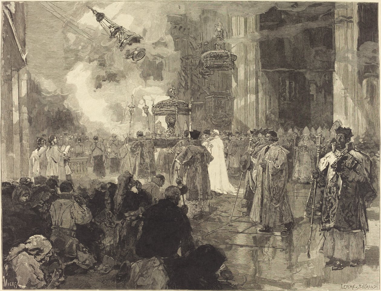 Die Feste von Santiago de Compostela: Die Prozession der Reliquien von Daniel Urrabieta Vierge