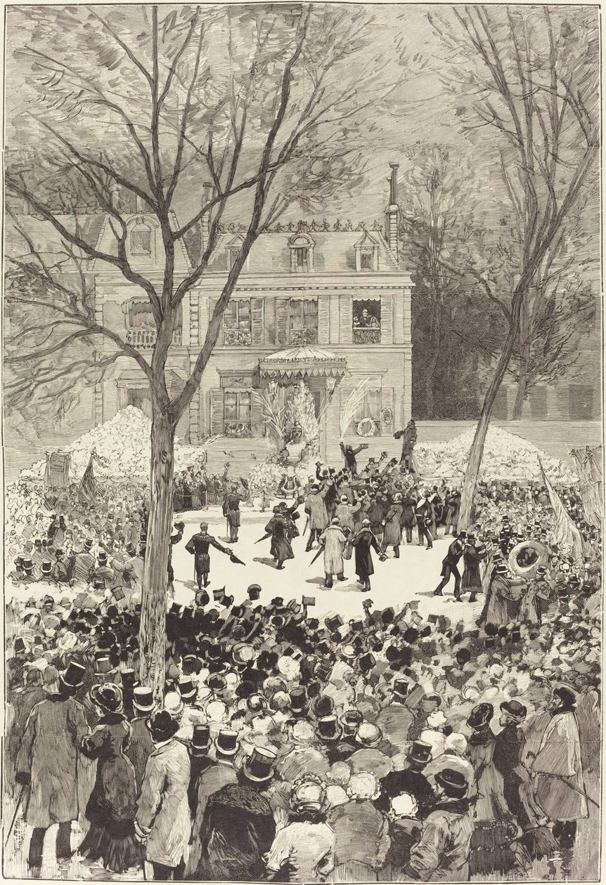 Volksmanifestation am 27. Februar zur Feier des 80. Geburtstags von Victor Hugo von Daniel Vierge