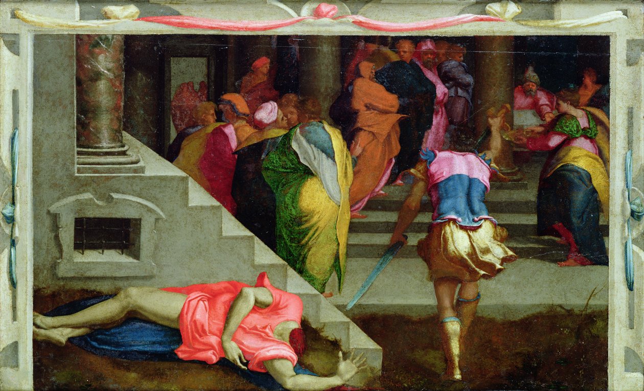 Martyrium des Heiligen Johannes des Täufers, ca. 1530-40 von Daniele da Volterra