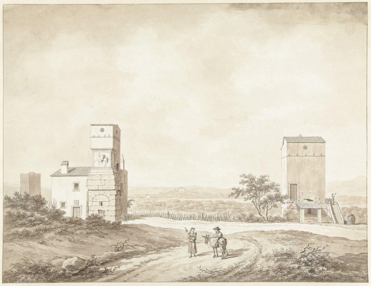 Ruinen der Villa Adriana bei Tivoli von Daniël Dupré