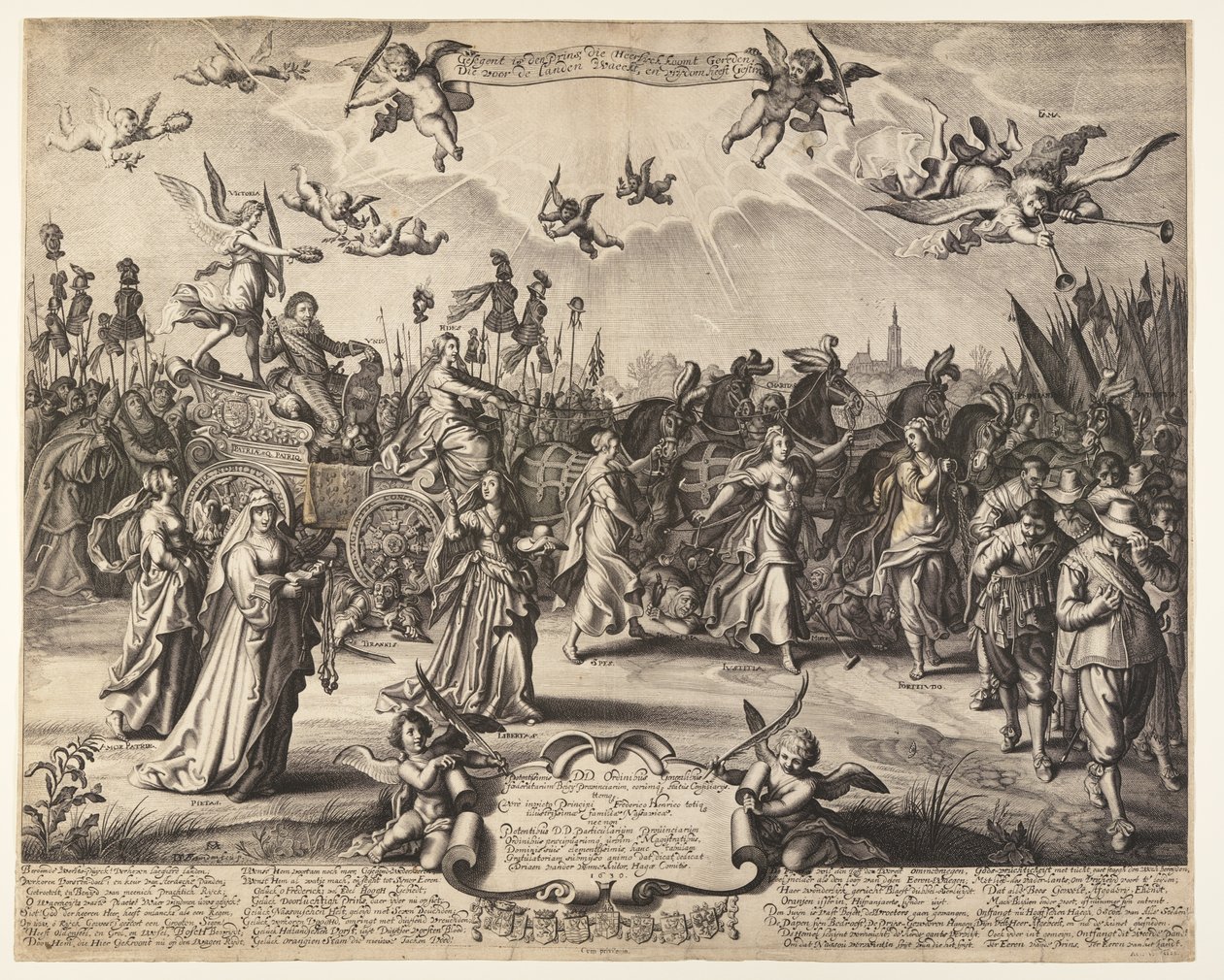 Der Triumphwagen von Prinz Hendrik von Oranien von Daniël van den Bremden