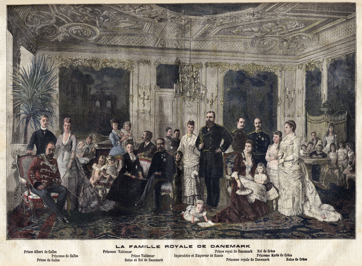 Die königliche Familie von Dänemark von Danish School