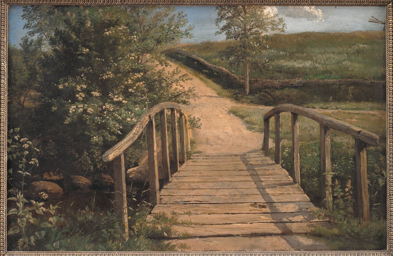 Brücke über einen Bach in Assens, Fünen von Dankvart Dreyer