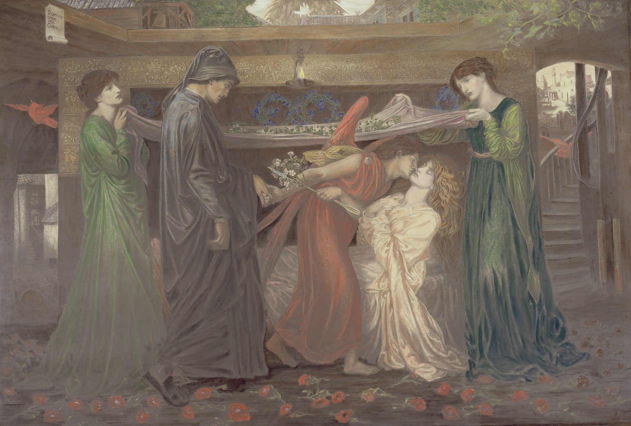 Dantes Traum: der Tod von Beatrice, ca. 1890 von Dante Gabriel Charles Rossetti