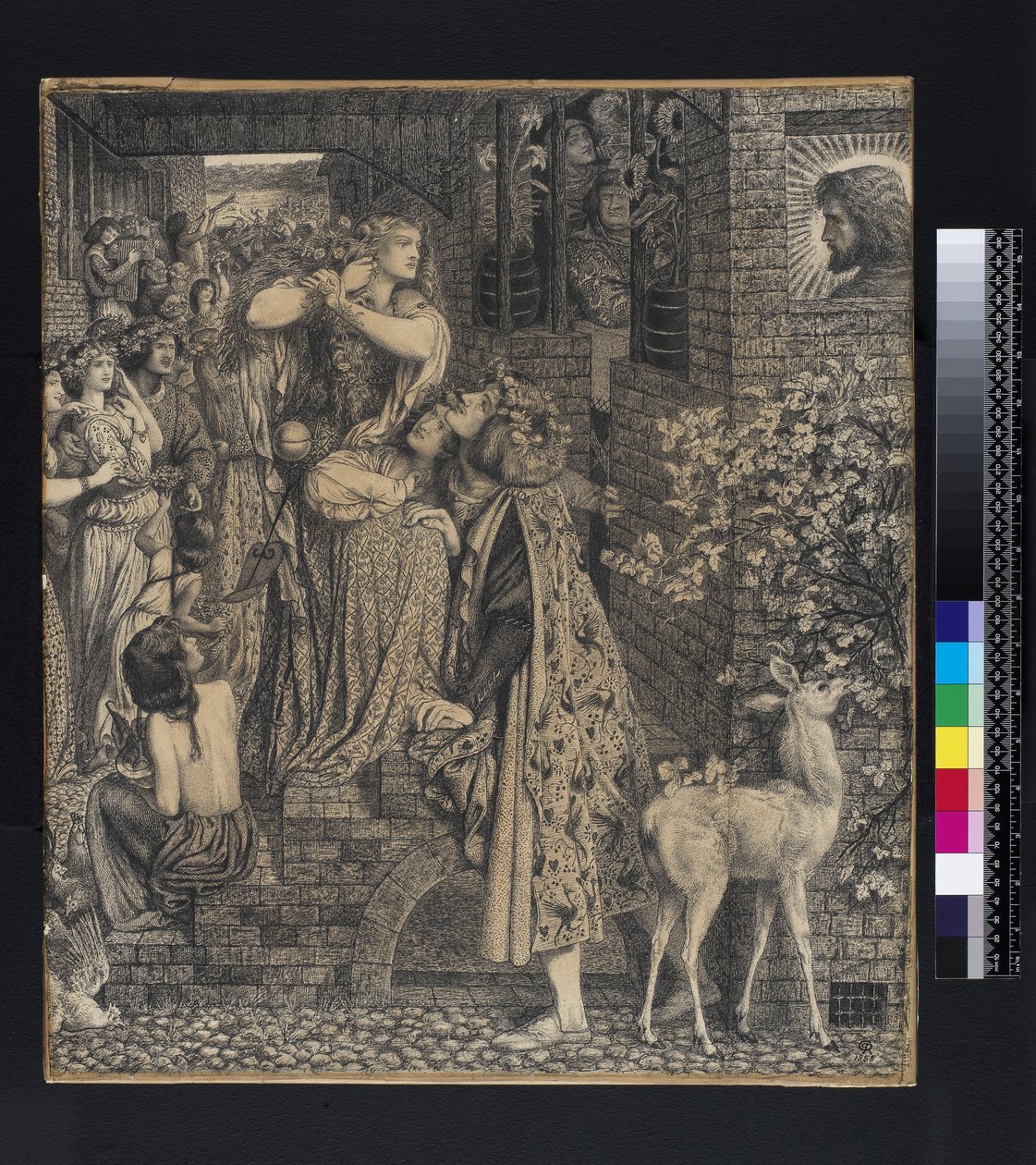 Maria Magdalena an der Tür des Simon, des Pharisäers, 1853-9 von Dante Gabriel Charles Rossetti