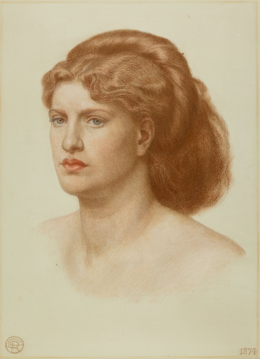 Porträt von Fanny Cornforth, Kopf und Schultern von Dante Gabriel Charles Rossetti