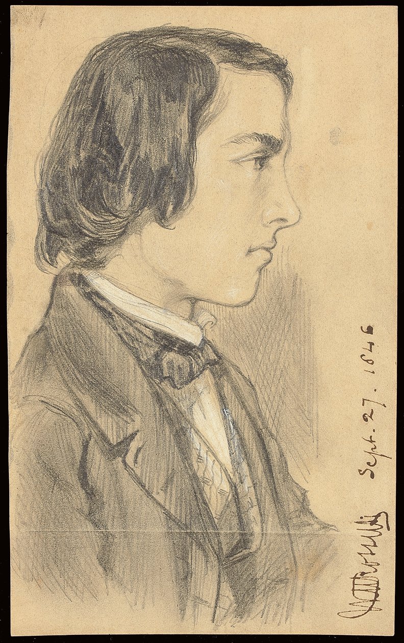 Porträt von William Michael Rossetti, 1846 von Dante Gabriel Charles Rossetti