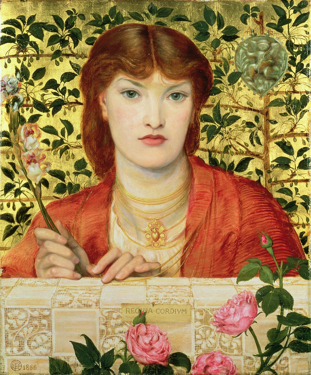 Regina Cordium: Alice Wilding von Dante Gabriel Charles Rossetti