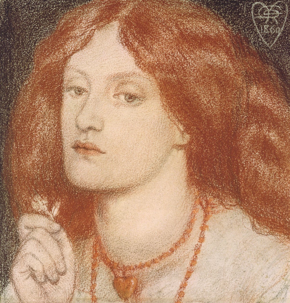 Regina Cordium oder die Königin der Herzen, 1860 von Dante Gabriel Charles Rossetti