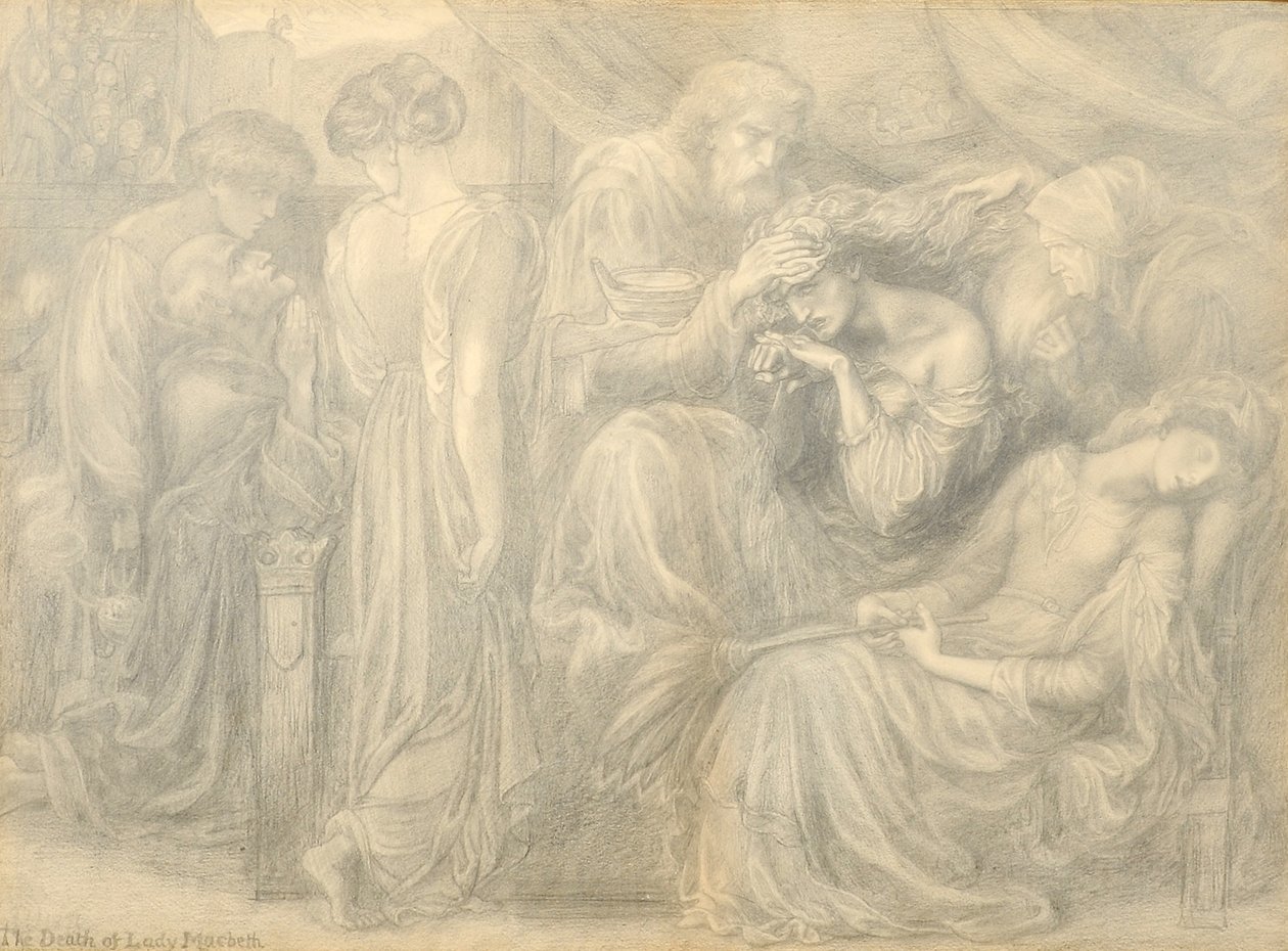 Der Tod von Lady Macbeth, ca. 1875 von Dante Gabriel Charles Rossetti
