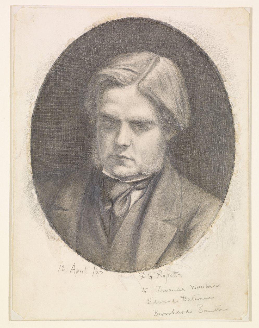 Porträt von William Holman Hunt (1827-1910) von Dante Gabriel Rossetti
