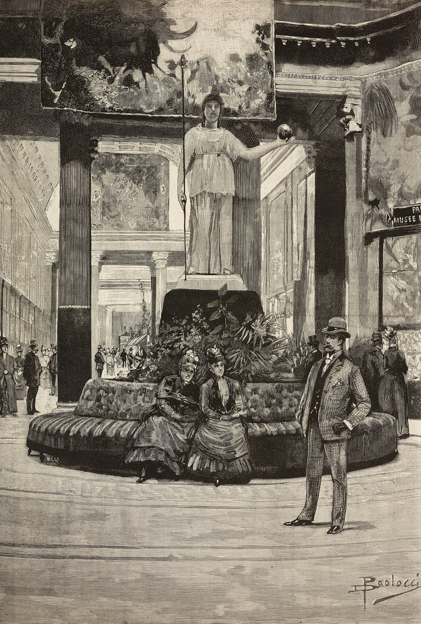 Ausstellung von Stoffen und Spitzen, Rotonda und Stoffgalerie, Rom, Italien von Dante Paolocci