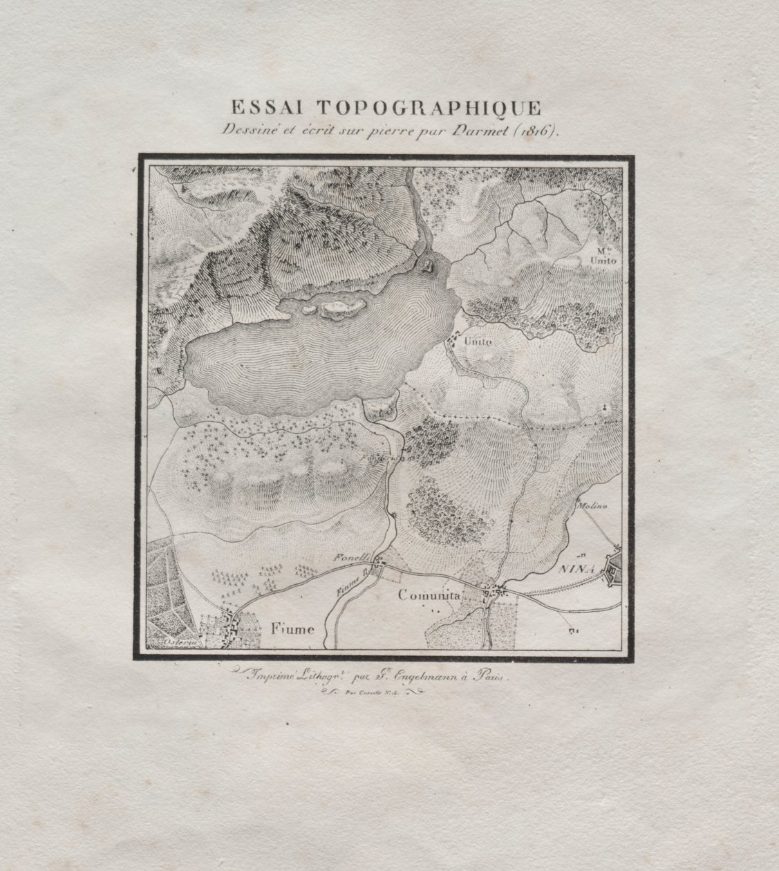 Sammlung lithografischer Versuche: Topografischer Versuch von Darmet
