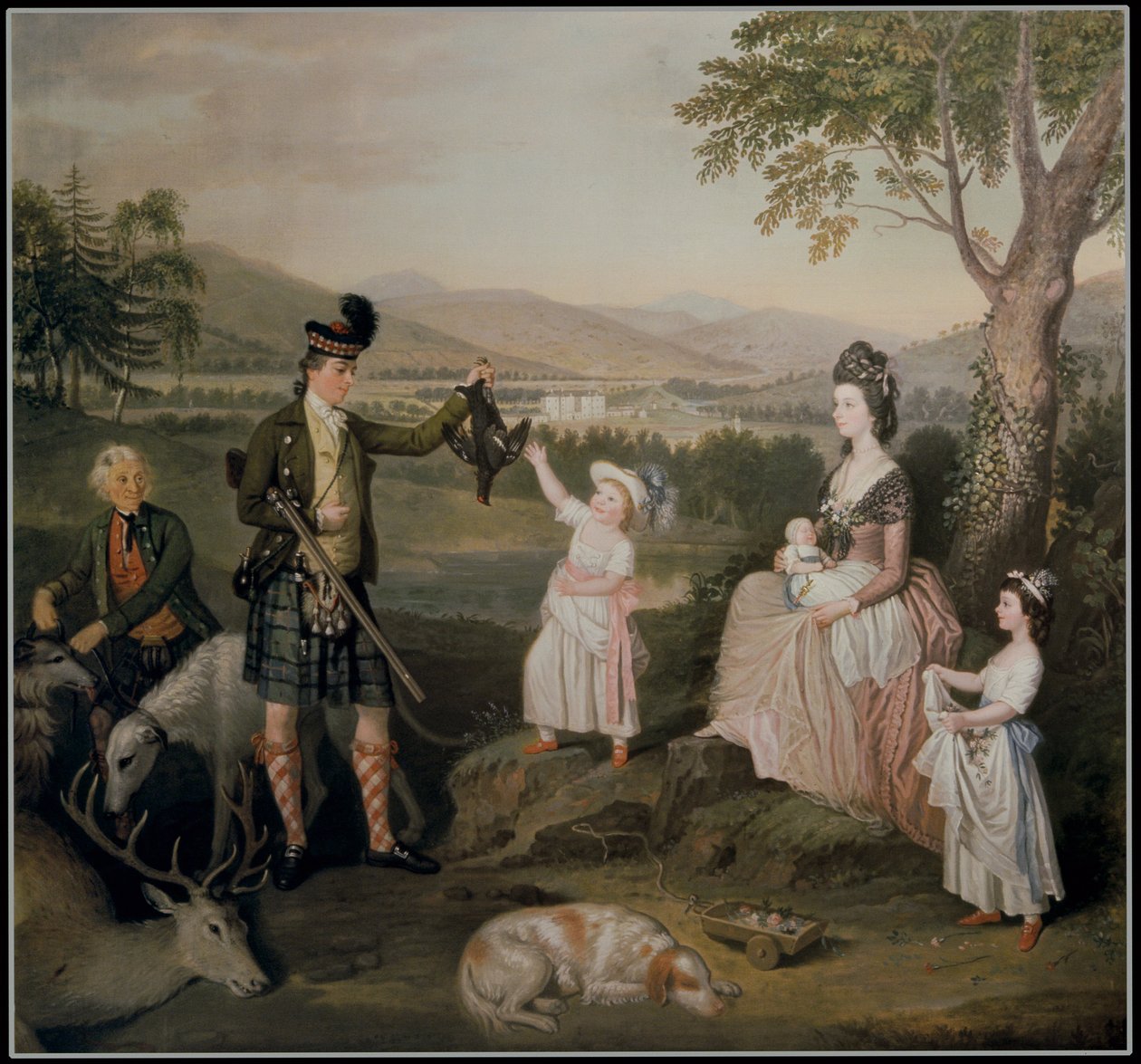 John, der 4. Herzog von Atholl und seine Familie, 1780 von David Allan