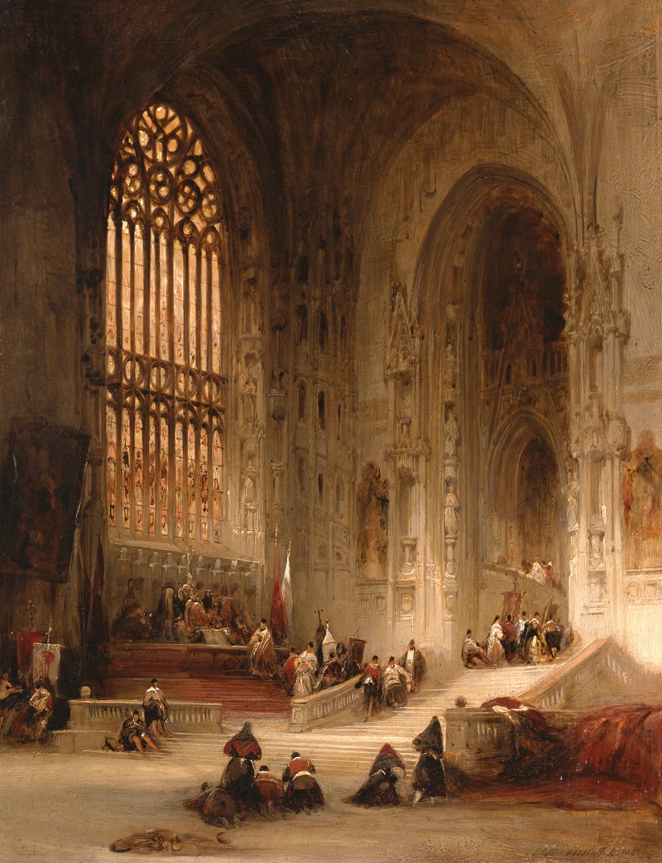 Kathedrale von Burgos, 1838 von David Roberts