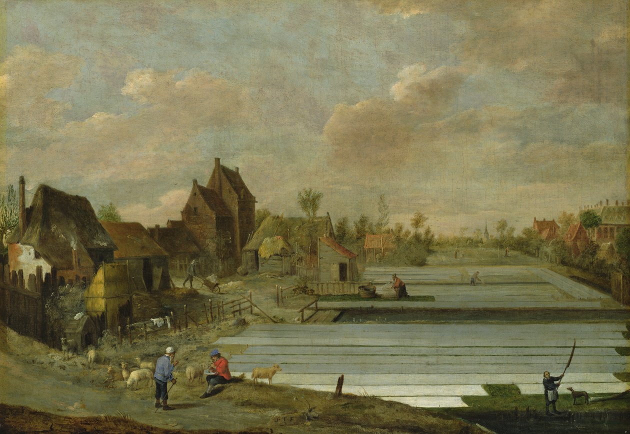 Die Bleicherei von David Teniers the Younger