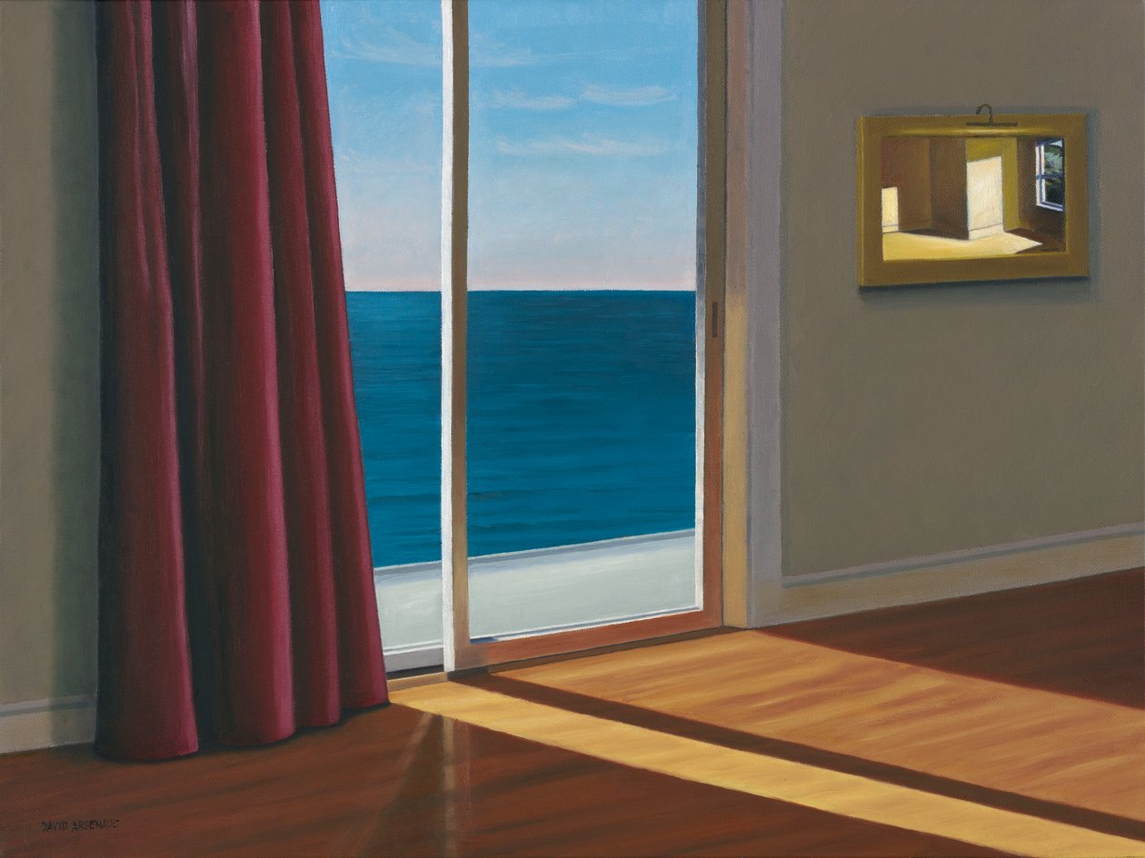 Sonne in einem leeren Raum am Meer von David Arsenault