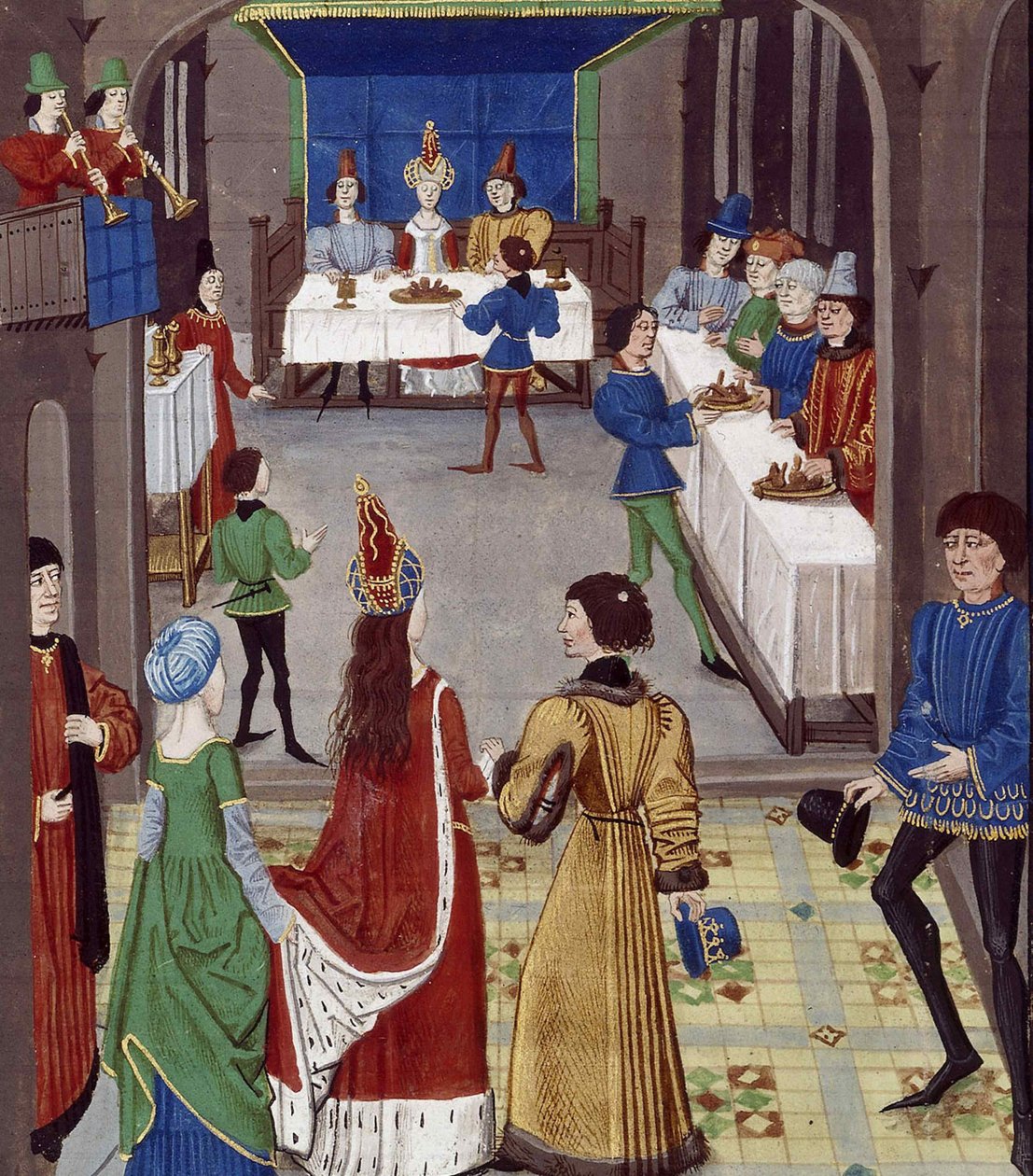 Die Hochzeit. Aus: Renaud de Montauban, ca. 1465 von David Aubert