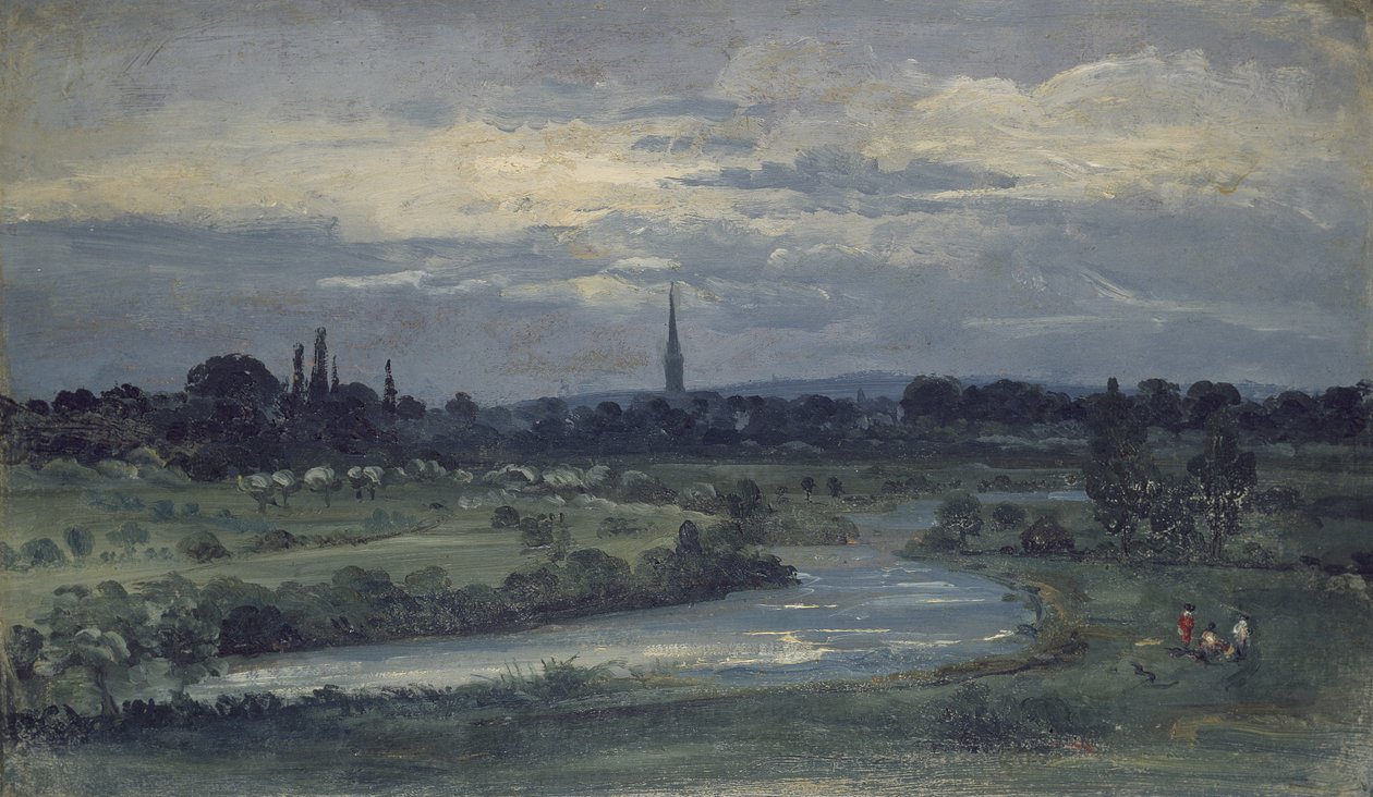 Blick von Pugins Haus in der Nähe von Salisbury von David Charles Read