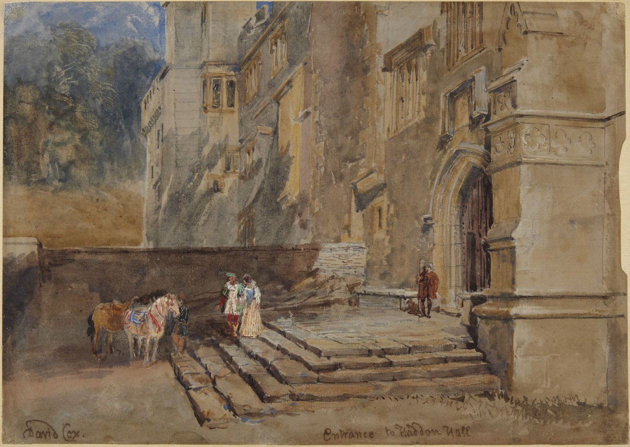 Eingang zu Haddon Hall von David Cox