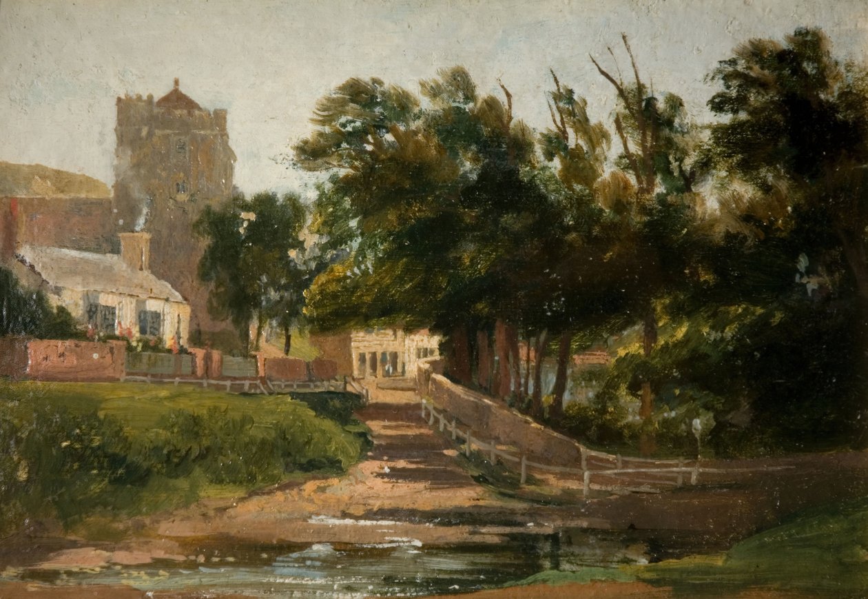 Allerheiligenkirche, Hastings, 1813 von David Cox the elder