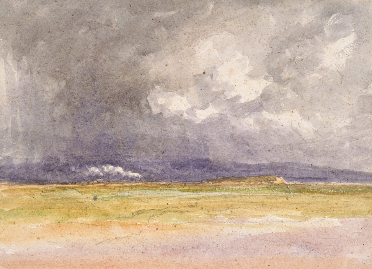 Der Zug an der Küste, 1850 von David Cox the elder