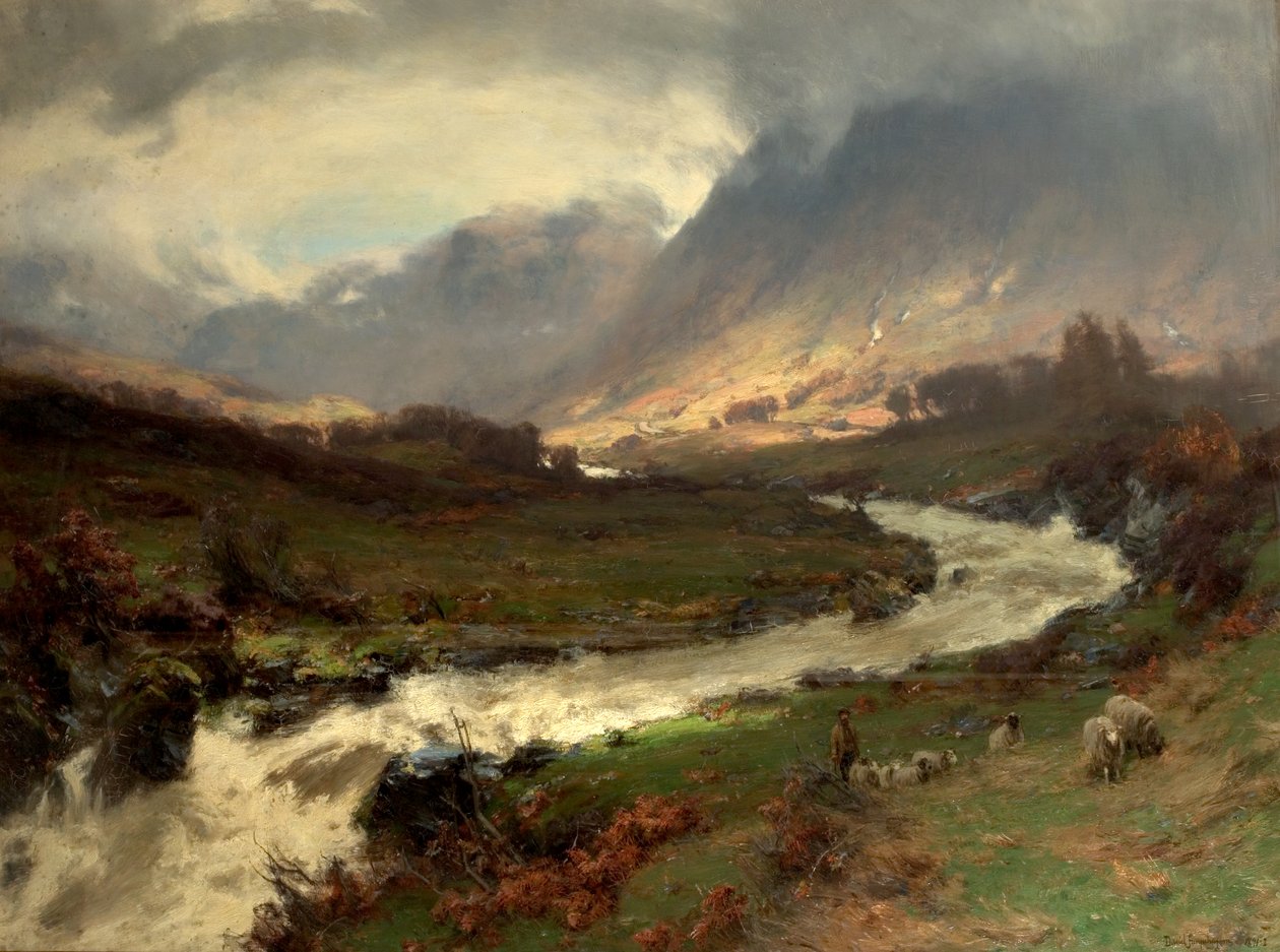 Eine Pause im Sturm, Glen Lyon, Perthshire, Schottland von David Farquharson