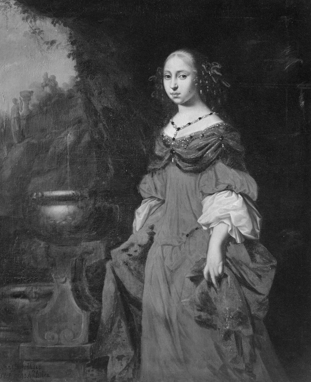 Anna Dorotea, 1640-1713, Prinzessin von Holstein-Gottorp, Äbtissin in Quedlinburg von David Klöcker Ehrenstrahl