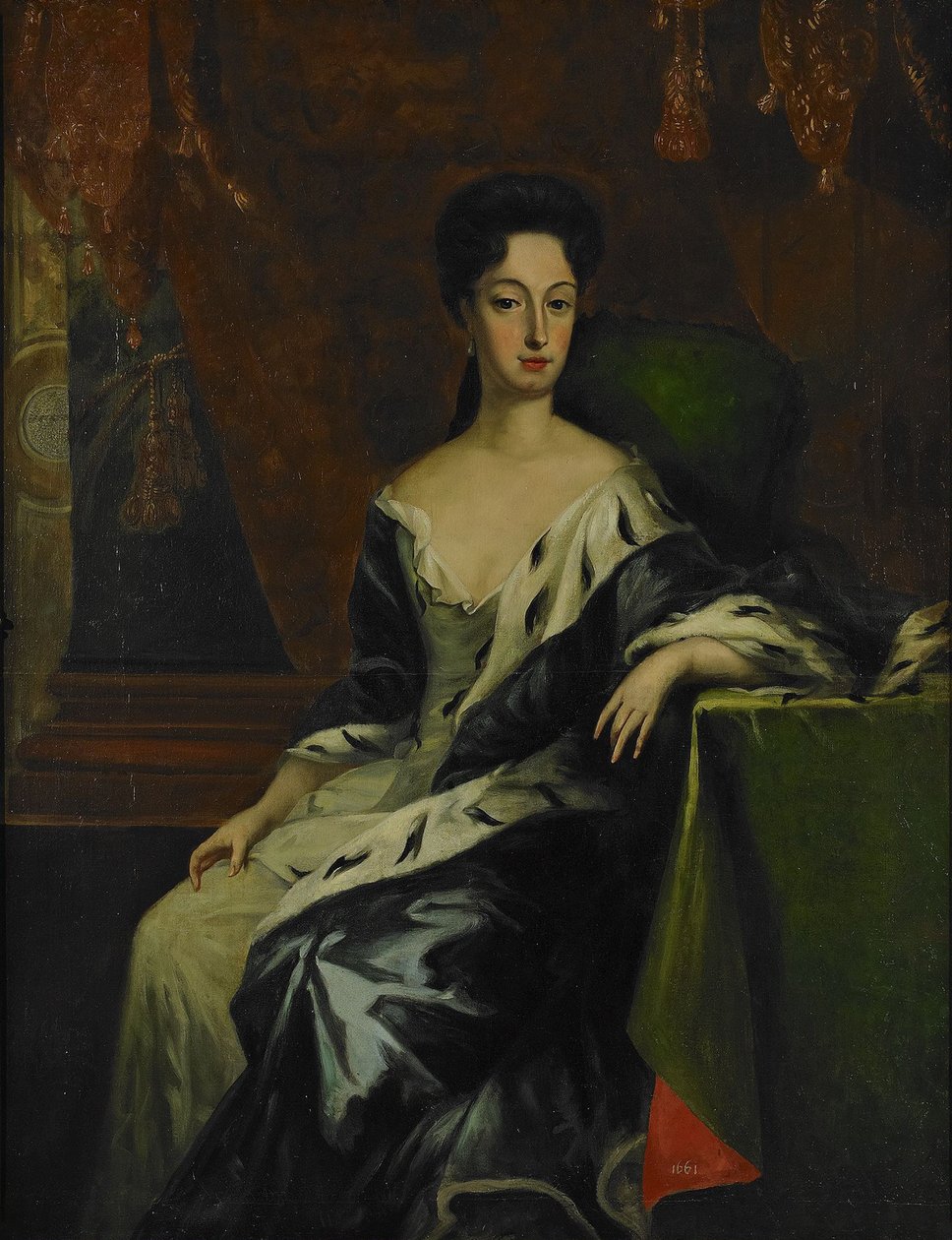 Porträt von Prinzessin Hedvig Sofia von Schweden, Herzogin von Holstein-Gottorp, Ende des 17. Jahrhunderts von David Krafft von