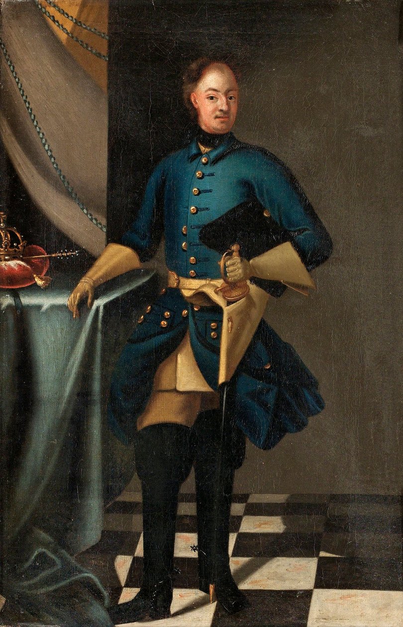 Porträt von König Karl XII. von Schweden 1682-1718, ca. 1716 von David Krafft von