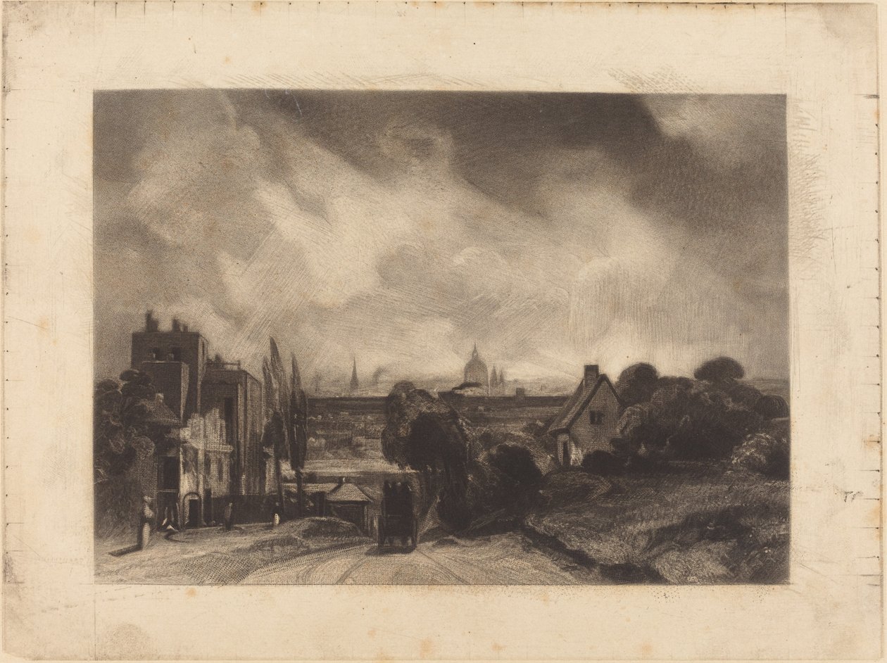 Sir Richard Steeles Hütten von David Lucas after John Constable