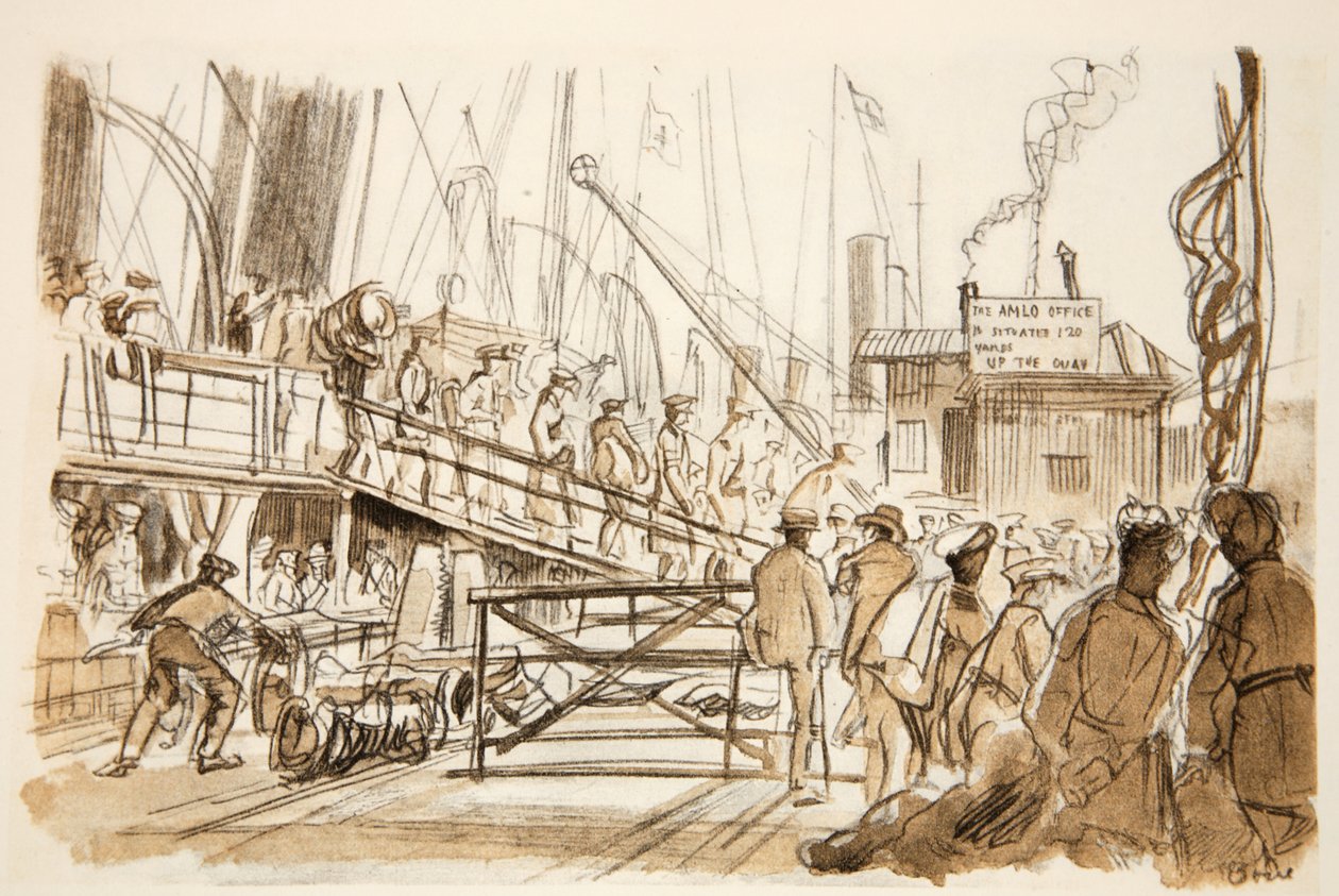 Ausschiffung, Illustration aus 