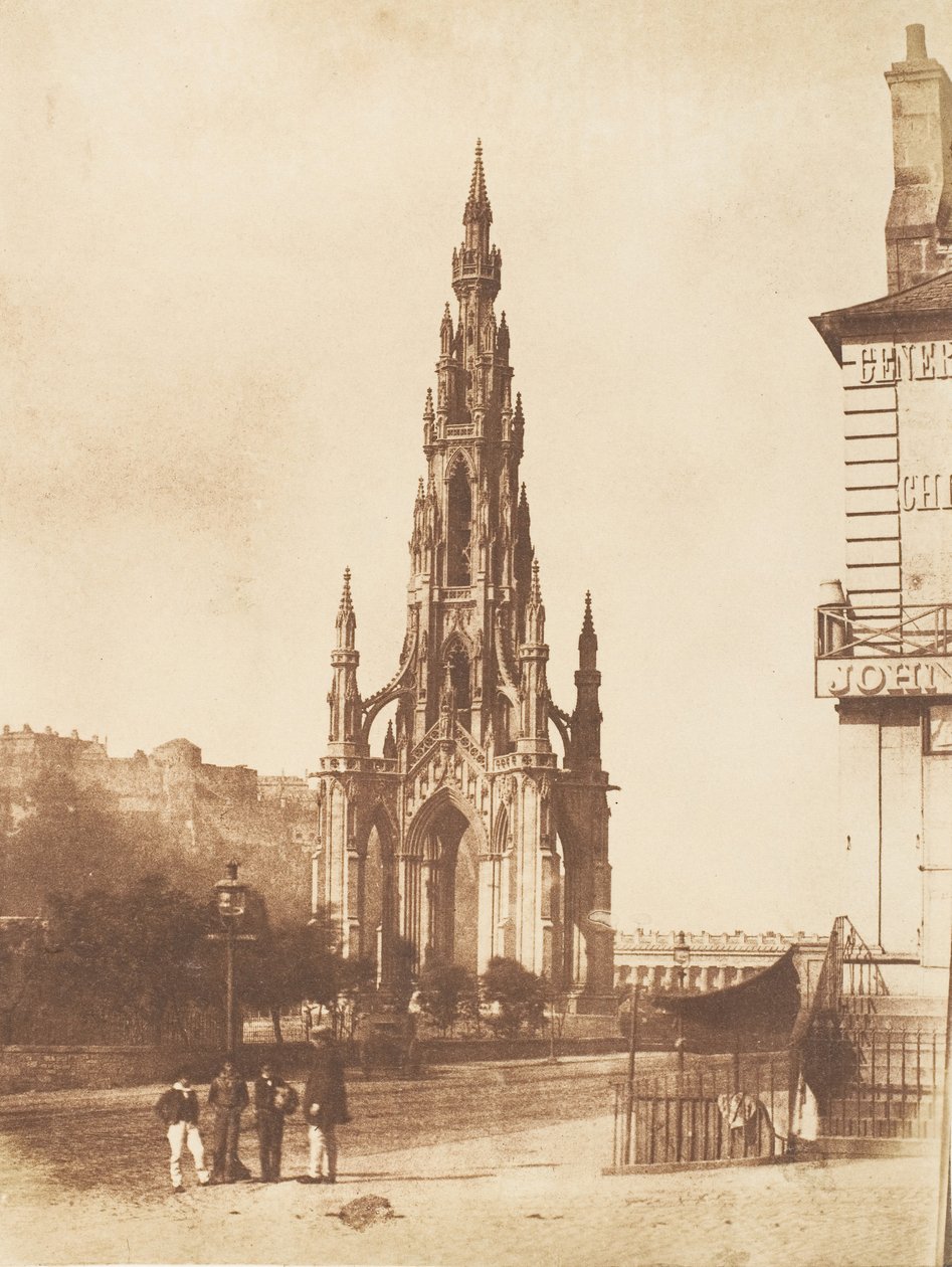 Edinburgh. Das Scott-Denkmal, 1843-47 von Hill and Adamson