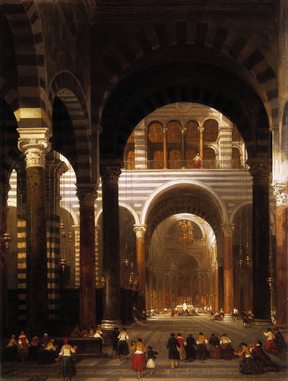 Innenansicht der Kathedrale von Pisa von David Roberts