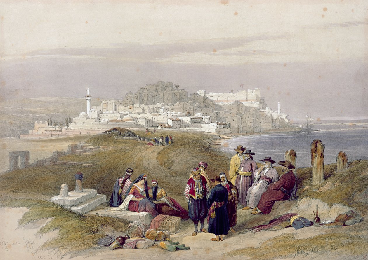 Jaffa, das antike Joppa, 16. April 1839, Tafel 61 aus Band II von 