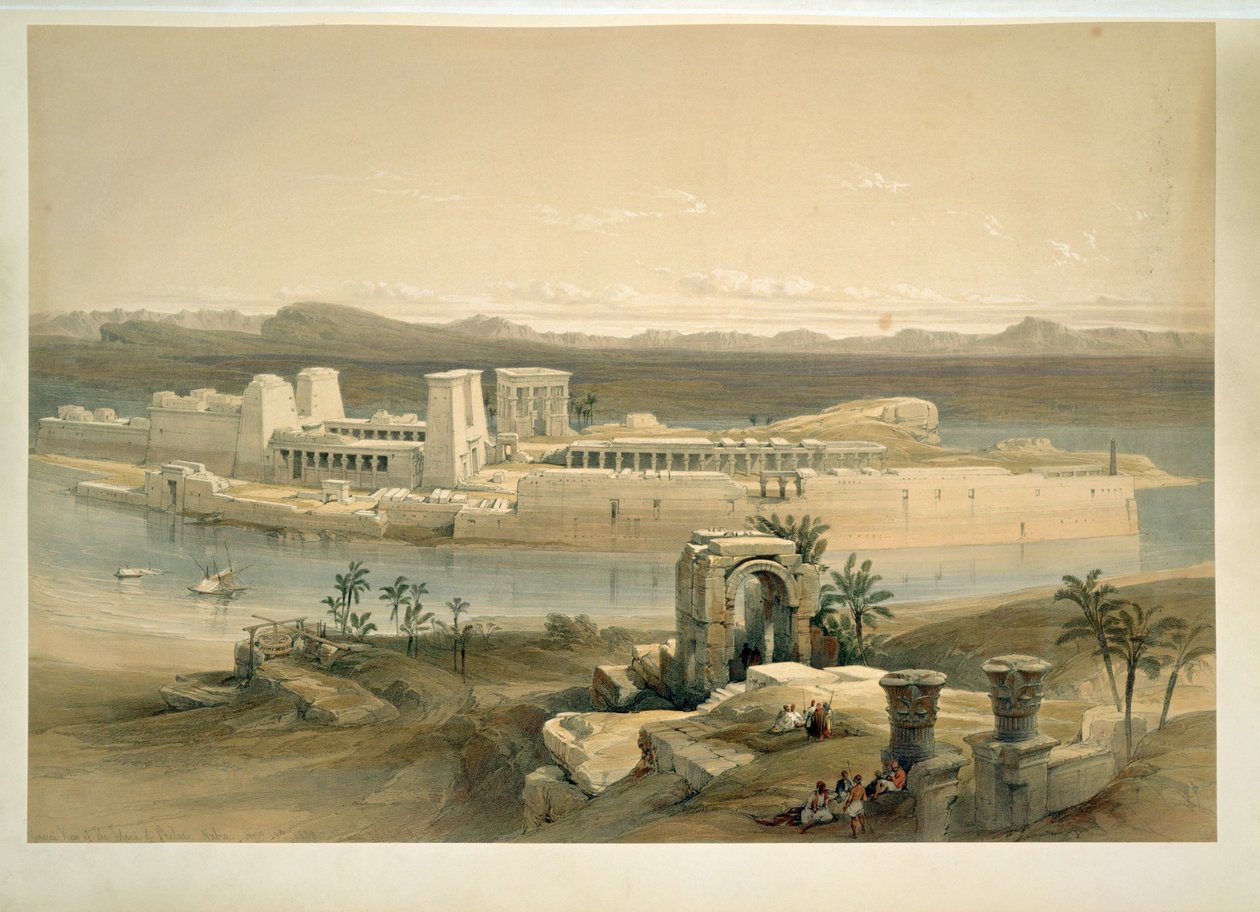 Insel Philae, Assuan, Ägypten von David Roberts