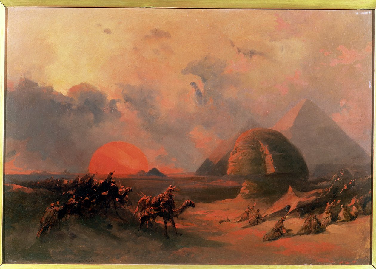 Erinnerung an die Wüste beim Herannahen des Simoon von David Roberts