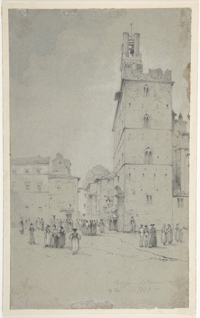 Der Palazzo dei Priori, Volterra von David Roberts