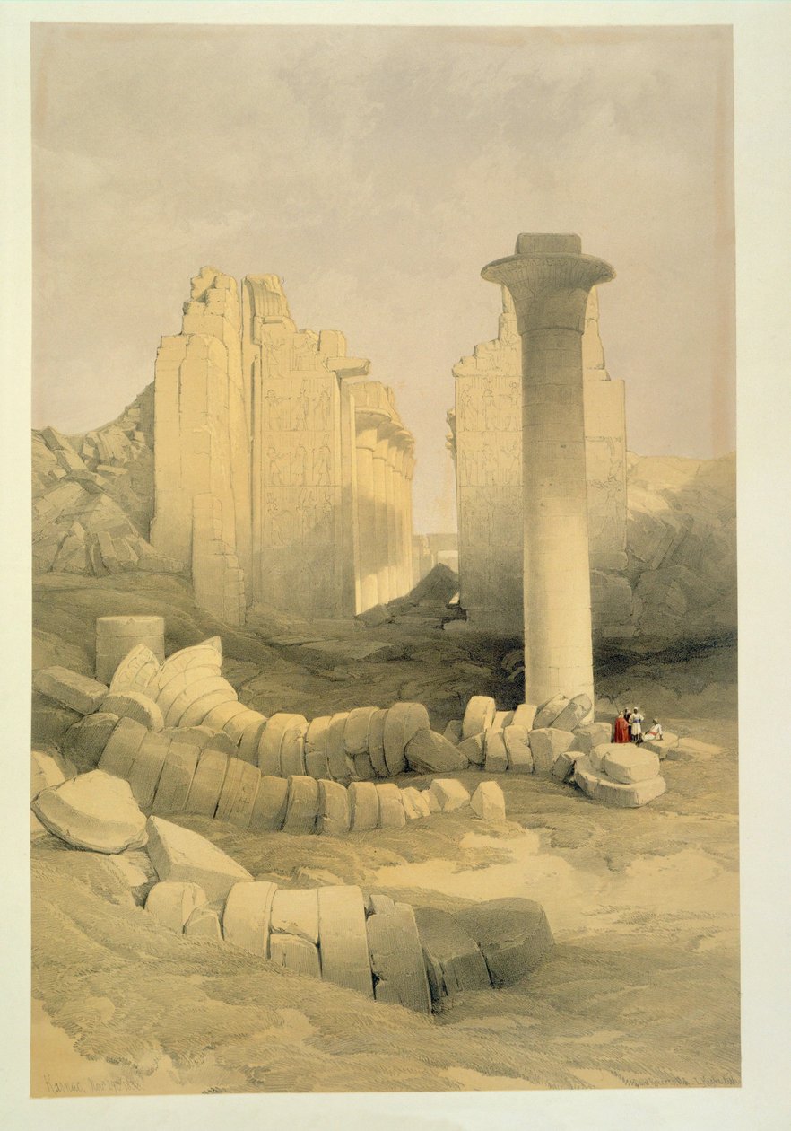 Der große Tempel von Karnak von David Roberts