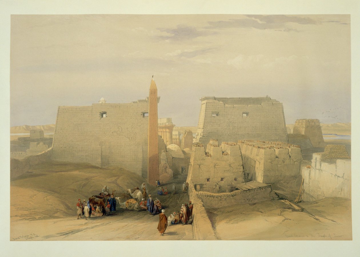 Der Haupteingang des Tempels von Luxor von David Roberts