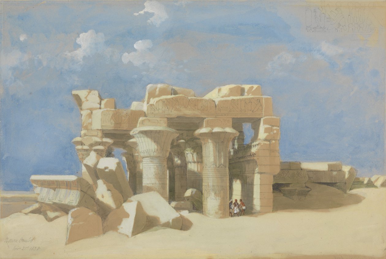 Ansicht von Kom Ombo von David Roberts