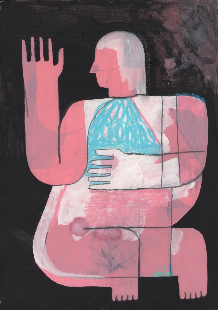 Schwarz und Blau 7, 2023 von David Shillinglaw