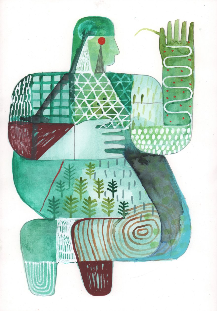 Körper von Land und Wasser 4, 2023 von David Shillinglaw
