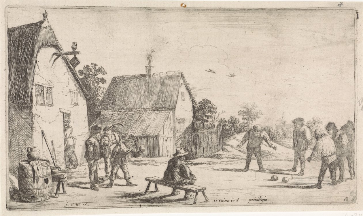 Bauern spielen Boule von David Teniers (II)