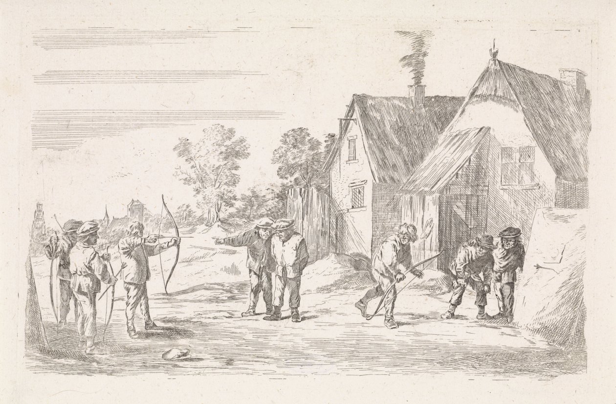 Bogenschützen (Serie: Genre-Szenen im Freien) von David Teniers (II)