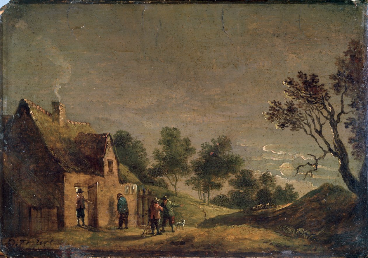 Eine Taverne bei Nacht, 17. Jahrhundert von David Teniers the Younger