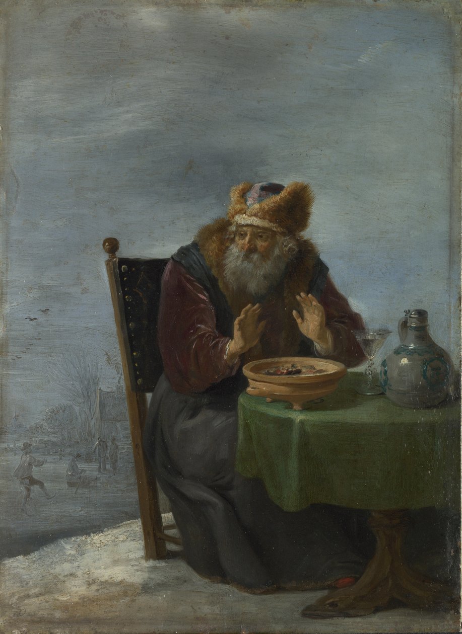 Winter aus der Serie Die vier Jahreszeiten, um 1644 von David Teniers the Younger