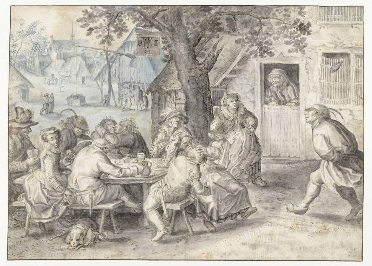 Festliche Bauern, Soldaten und Huren von David Vinckboons (I)