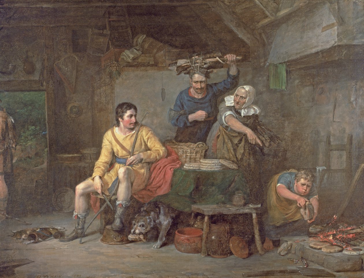 König Alfred verbrennt die Kuchen von David Wilkie